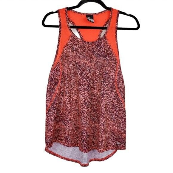 Nike Women Dri Fit Tank Top Medium Orange - Picture 4 of 8